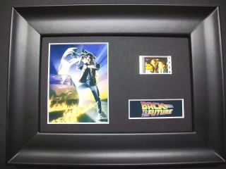 Back To The Future Framed Movie Film Cell Memorabilia Compliments Poster Dvd Vhs