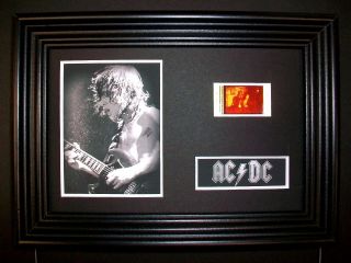 Acdc Framed Movie Film Cell Memorabilia Compliments Poster Dvd Book