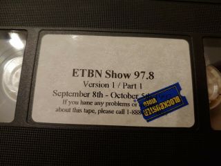 Rare Blockbuster Video In Store Promo Vhs 97.  8 September 8th - October 5th 1997