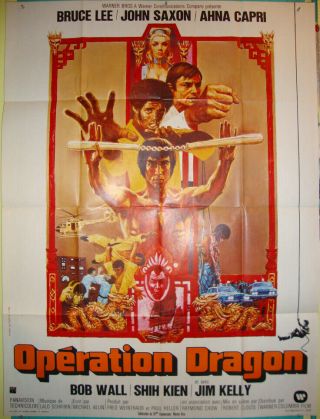 Enter The Dragon - Bruce Lee - Robert Clouse - Kung Fu - Martial Art - French (48x63 Inch)