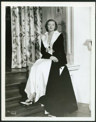 Myna Loy In Gown Vintage 1930s Mgm Portrait Photo