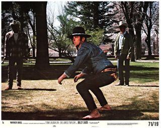 Billy Jack Lobby Card Tom Laughlin Iconic Karate Pose In Park