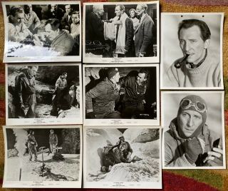 Peter Cushing The Abominable Snowman / 8 Different Orig B&w 8x10s / Hammer Films
