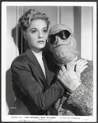 Horror Vincent Price The Invisible Man Returns 1930s Promo Photo