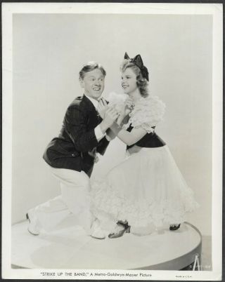 Judy Garland Mickey Rooney 1940 Mgm Promo Photo Strike Up The Band