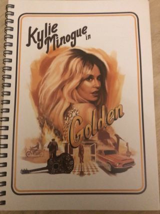 Kylie Minogue Rare Golden Tour Vip Notebook