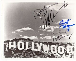 Hollywood Oscar Winners Carney Robards Borgnine Dreyfuss Duvall Hand Sign 8x10