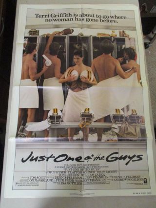 Vintage 1 Sheet 27x41 Movie Poster Just One Of The Guys 1985 Joyce Hyser
