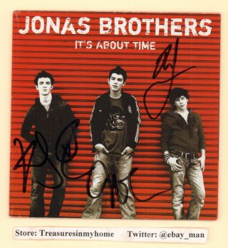 Jonas Brothers Autographs Kevin Nick Joe It 