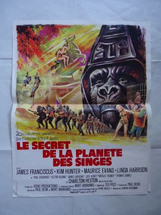 Beneath The Planet Of The Apes/charlton Heston/14sv/ French Poster