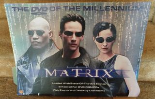 The Matrix Dvd Movie Store Display Standee 1999 Keanu Reeves Warner Bro