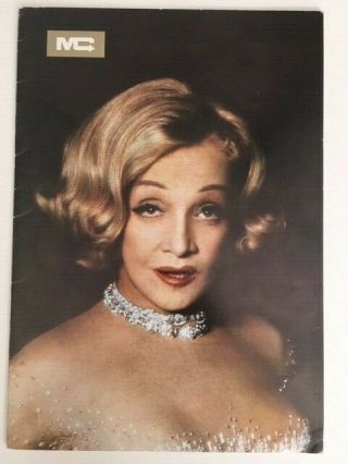 Signed Marlene Dietrich London Program - - Not Inscribed