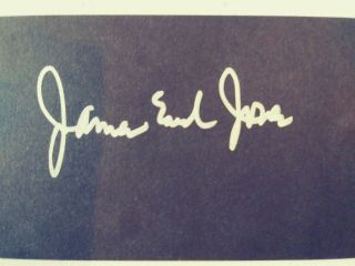 James Earl Jones authentic,  autographed black index card signed in silver WOW 2