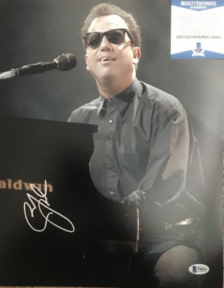 " The Piano Man " Billy Joel Signed 11x14 Photo Bas Beckett