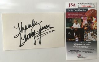George Jones Signed Autographed 3x5 Card Jsa Certified Country Singer