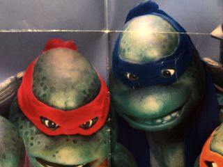 VTG Teenage Mutant Ninja Turtles 2: Movie Poster & VHS Tape 2