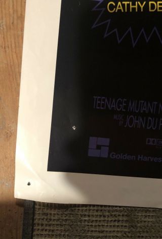 VTG Teenage Mutant Ninja Turtles 2: Movie Poster & VHS Tape 5