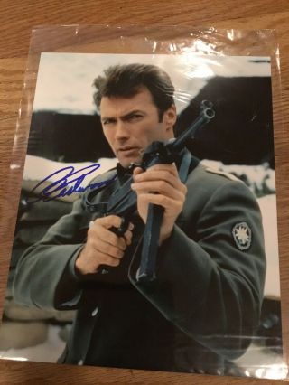 Clint Eastwood Autographed Where Eagles Dare Signed 8x10 Photo