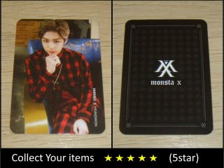 Monsta X 1st Mini Album Debut Trespass Black Hyungwon Official Photo Card