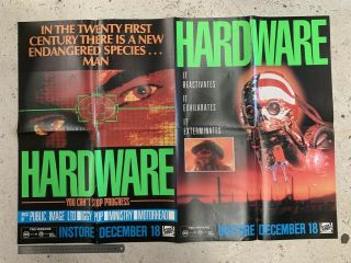 Hardware Australian Cbs - Fox Vhs Era Video Poster Movie 80s Horror Movie Quad