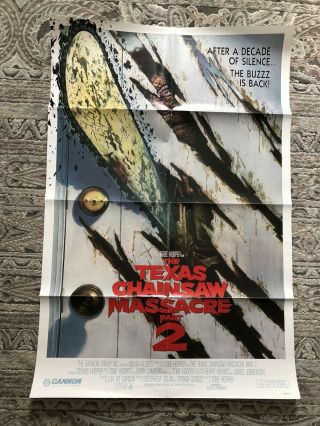 Texas Chainsaw Massacre 2 Advance Movie Poster Horror