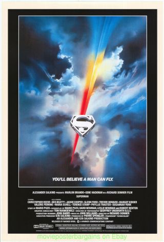 4 Ultra Rare Superman Movie Poster Orig.  One Sheets Christopher Reeves To Present