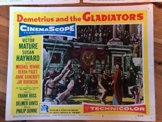 5 Lobby Cards 11x14: Demetrius and the Gladiators (1954) Victor Mature 4