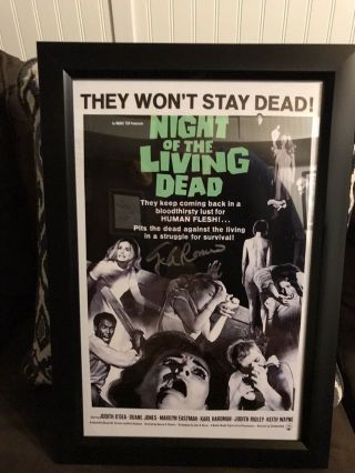 George Romero - Signed - Night Of The Living Dead - 11x17 Poster