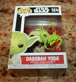 Frank Oz Yoda Star Wars Signed Autographed Authenticated Funko Pops Pop