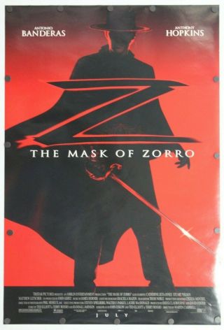 The Mask Of Zorro 1998 Double Sided Movie Poster 27 " X 40 "
