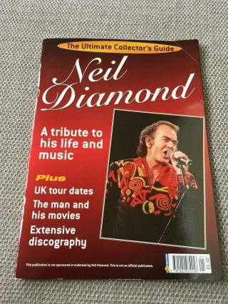 Neil Diamond Collectors Guide Programme Book Booklet