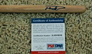 Nicko Mcbrain " Iron Maiden " Drummer Signed Autographed Drumstick Psa/dna