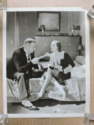 Joan Crawford With Wallace Beery Leggy Portrait Photo 1932 Grand Hotel