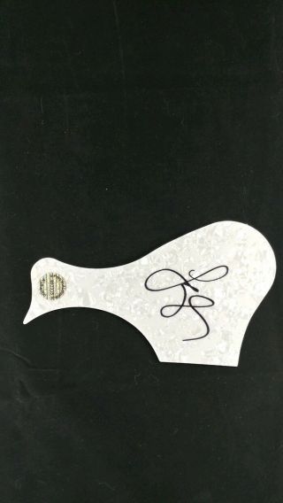Lady Gaga Signed Guitar Pick Guard With Great Looking Item