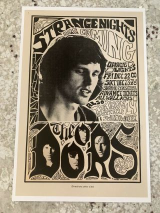 Robby Krieger The Doors Signed 12x18.  5 Concert Poster