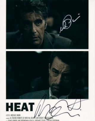 Al Pacino Robert Deniro Heat Signed 8x10 Picture Photo Pic Autographed With