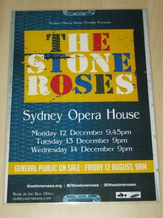 The Stone Roses - 2016 Australian Tour - Sydney - Tour Promo Poster