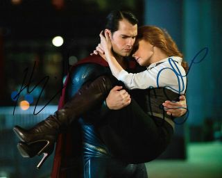 Henry Cavill & Amy Adams " Superman " Autographed 8 X 10 Signed Photo Holo