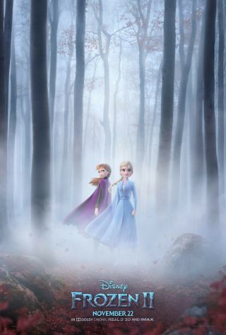 Frozen Ii Movie Poster 2 Sided Version B 27x40 Disney Kristen Bell