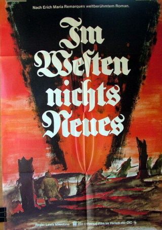 All Quiet On The Western Front Vintage 1 Sheet Movie Poster 1973
