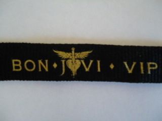Bon Jovi Live 2011 Tour Vip Lanyard Id Holder Key Chain