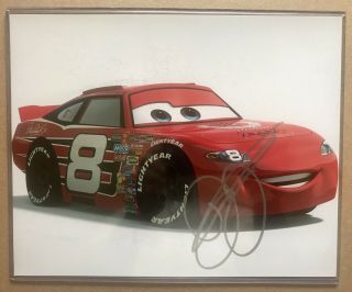 Disney Pixar Cars Dale Jr Signed Photo
