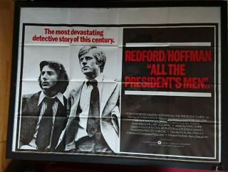Robert Redford All The Presidents Men Quad Poster