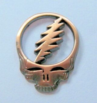 Grateful Dead Skull Pin Steal Your Face 1 1/4 In Cut Out Copper