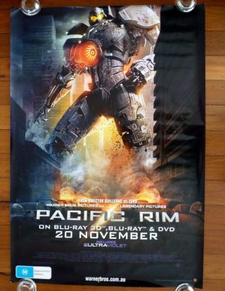 Pacific Rim 2013 Australian Advance Blu - Ray/dvd One Sheet Movie Poster