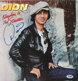 Dion Dimucci Signed Autographed Kingdom Vinyl Record Album Psa/dna The Belmonts