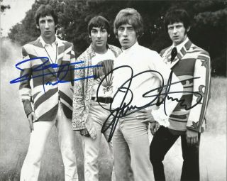 Rock Legends Pete Townshend Roger Daltrey Signed 8x10 The Who My Generation