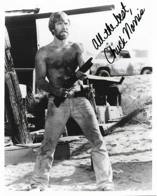 Chuck Norris Autographed 8 X 10 Signed Photo Todd Mueller