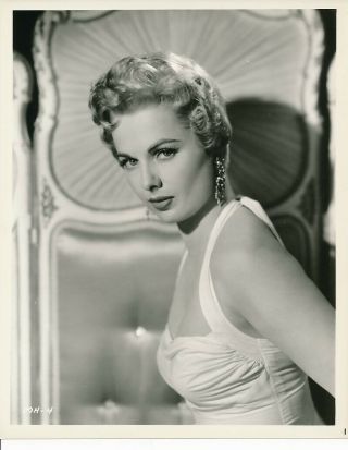Martha Hyer Cool Blonde Vintage 1950s Studio Glamour Portrait Photo