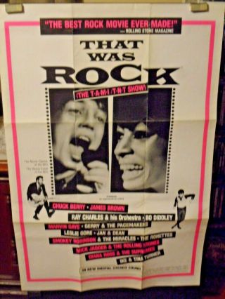 That Was Rock 1984 One - Sheet Movie Poster T.  A.  M.  I.  & Tnt Reissue